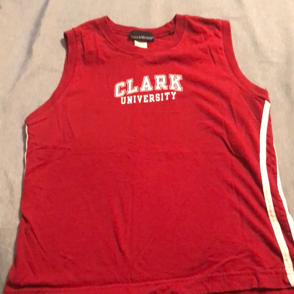 Clark University tank top